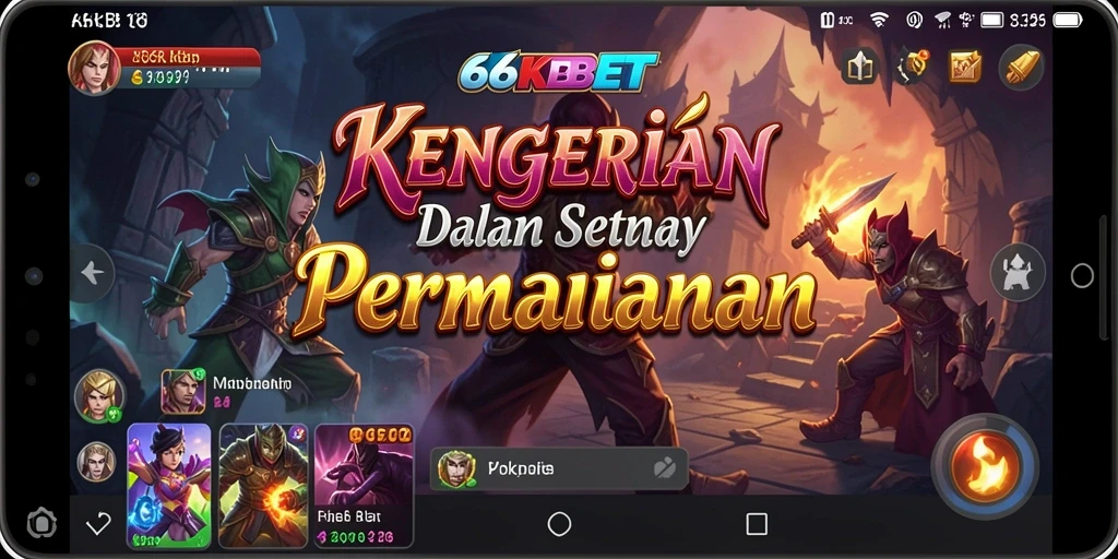 Screenshot gameplay 66KBET menunjukkan suasana Horror yang menyeramkan.