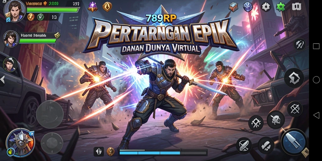 Screenshot dari gameplay 789RP yang menunjukkan aksi pertarungan yang seru.