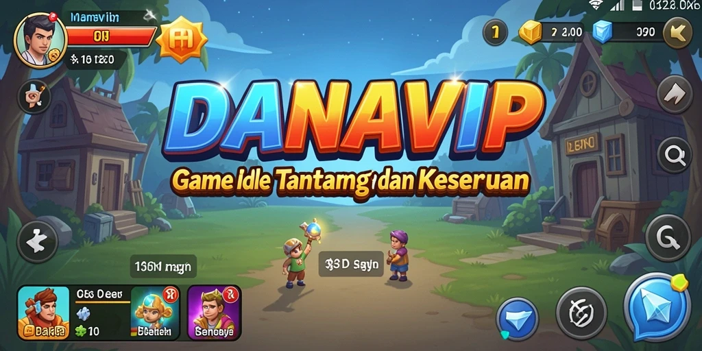 Screenshot gameplay menunjukkan seru dan strategis pada DANAVIP.