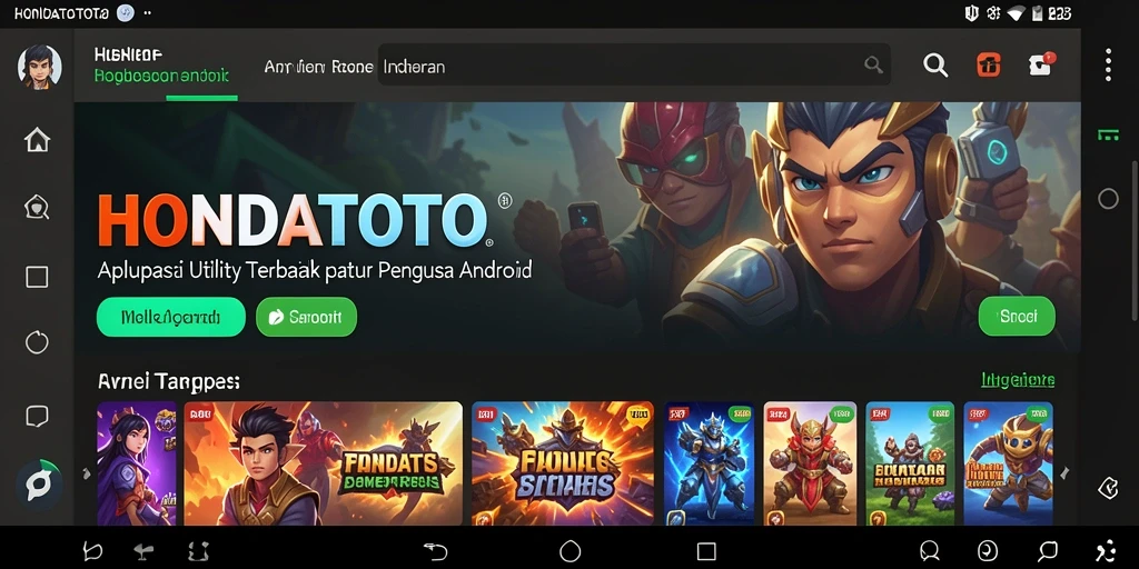 Screenshot HONDATOTO menampilkan antarmuka aplikasi yang intuitif dan mudah digunakan.