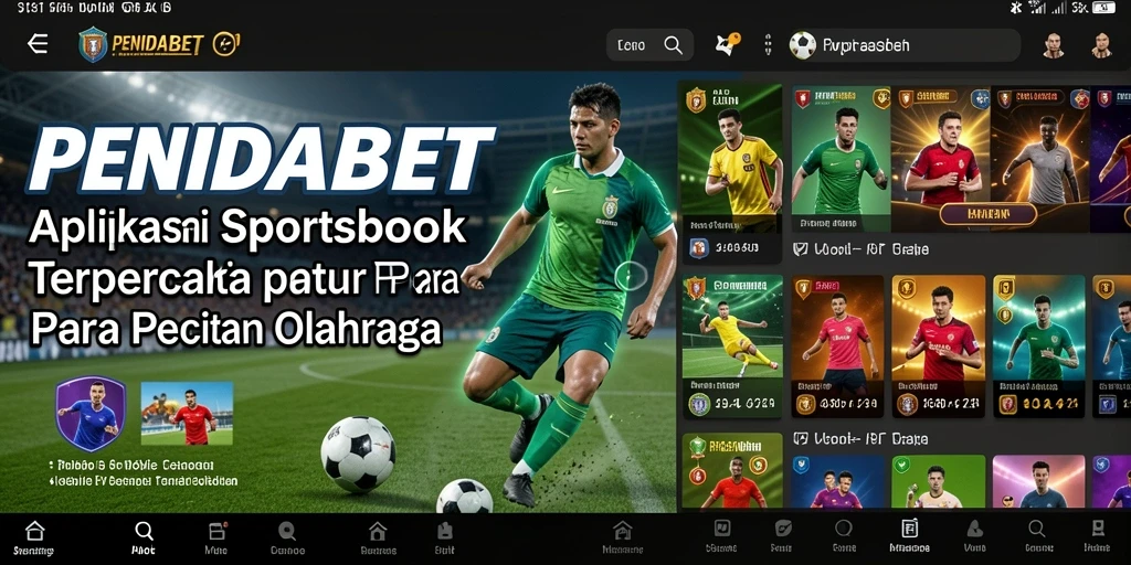Screenshot PENIDABET menunjukkan tampilan taruhan olahraga yang menarik.