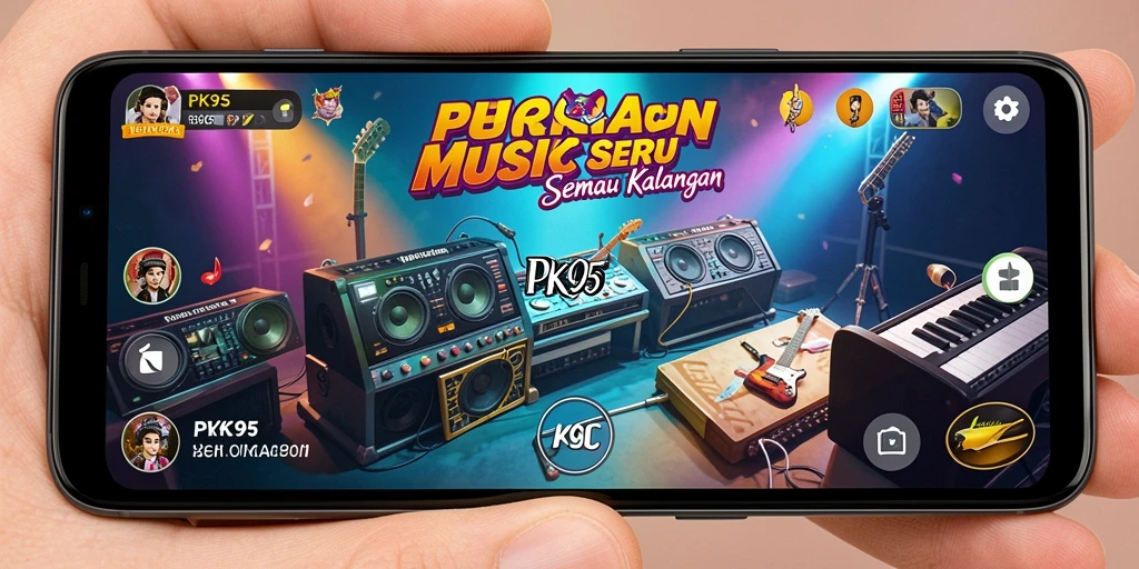 Screenshot PK95 menunjukkan gameplay yang seru dan interaktif.