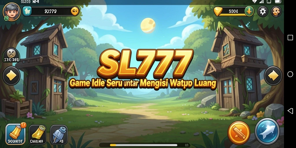 Tampilan gameplay SL777 yang menampilkan karakter dan sumber daya yang berkembang.