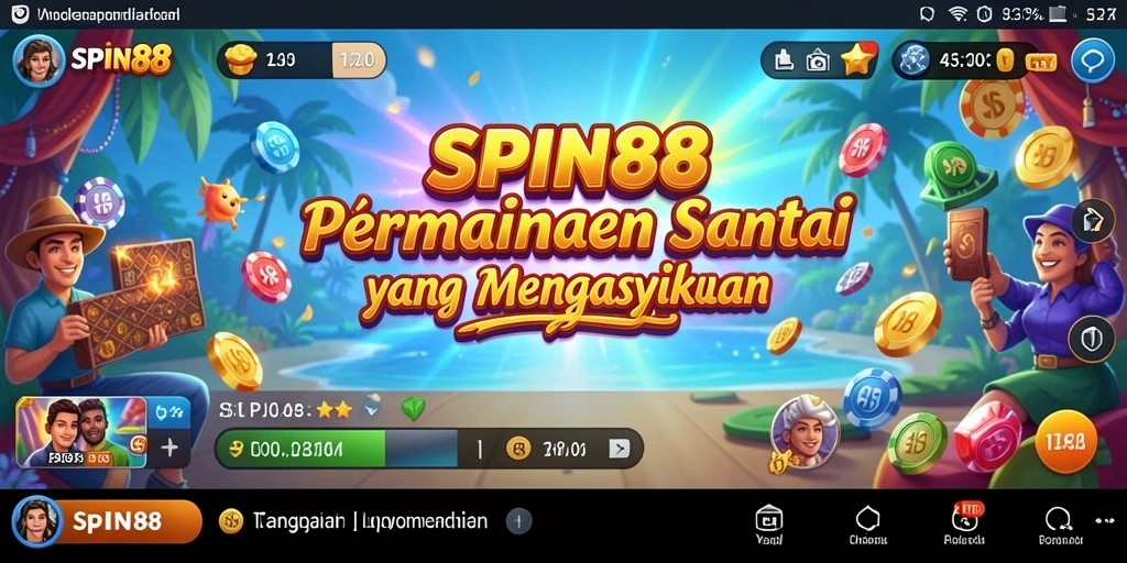 Tampilan gameplay SPIN88 yang menarik dan penuh warna.