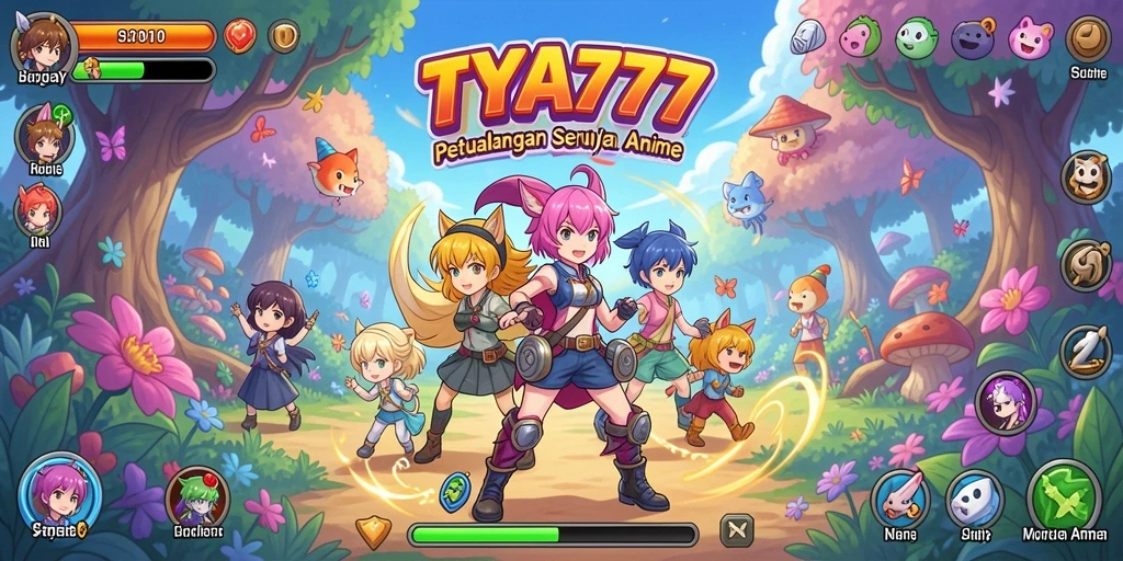 Gameplay TYA777 menampilkan karakter Anime dalam pertarungan seru.