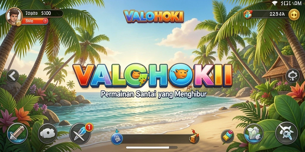 Screenshot VALOHOKI menampilkan karakter lucu dalam gameplay Casual yang seru.