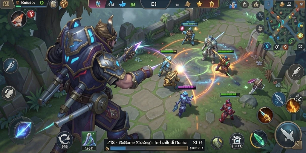 Tampilan gameplay Z18 yang menarik dan dinamis dalam strategi SLG.